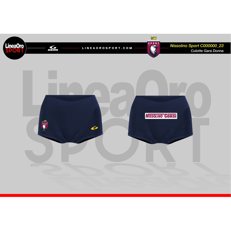 GEMS COULOTTE RUNNING DONNA BLU/GIALLO