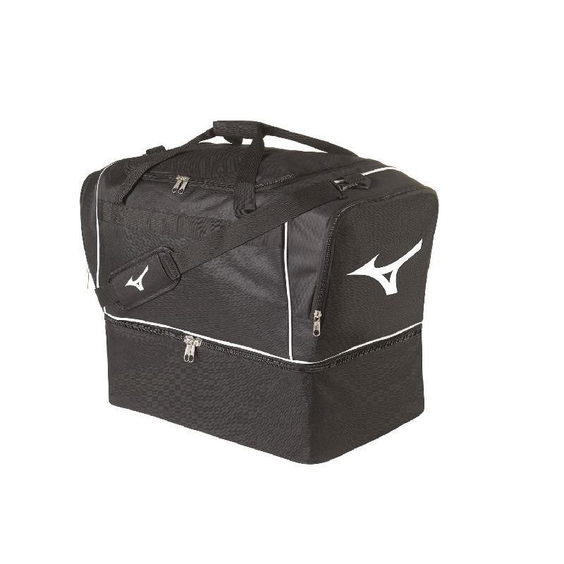 MIZUNO FOOTBALL BAG SMALL - BLACK/WHITE