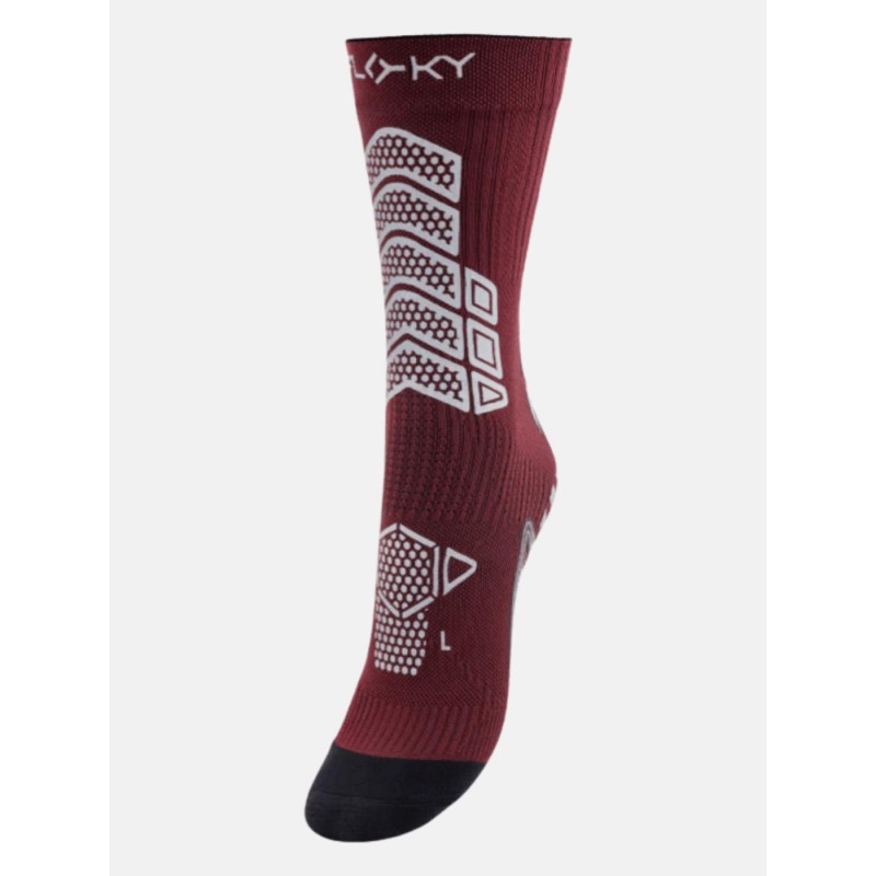 FLOKY CALZA CALCIO AXSIST - GRANATA