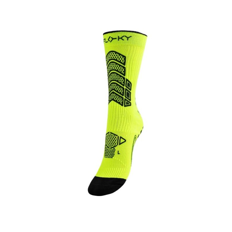 FLOKY CALZA CALCIO AXSIST - GIALLO FLUO