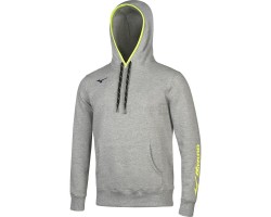 MIZUNO SWEAT HOODIE - HEATHER GREY