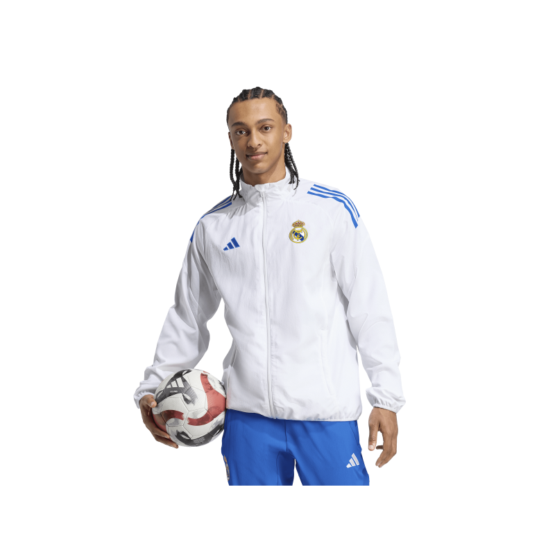 ADIDAS REAL MADRID PRE. JACKET 25/26 EU - WHITE