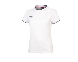 MIZUNO TEE - WHITE/NAVY