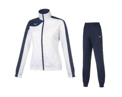 MIZUNO KOBE KNITTED TRACKSUIT W - WHITE/NAVY