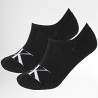 CKJ MEN FOOTIE HIGH CUT 2P MONOGRAM - BLACK