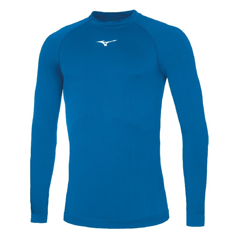 MIZUNO MAGLIA TERMICA CORE - AZZURRO