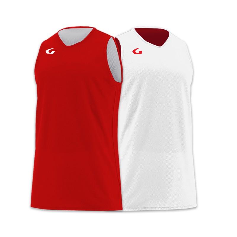 GEMS CANOTTA BASKET DOUBLE - ROSSO/BIANCO
