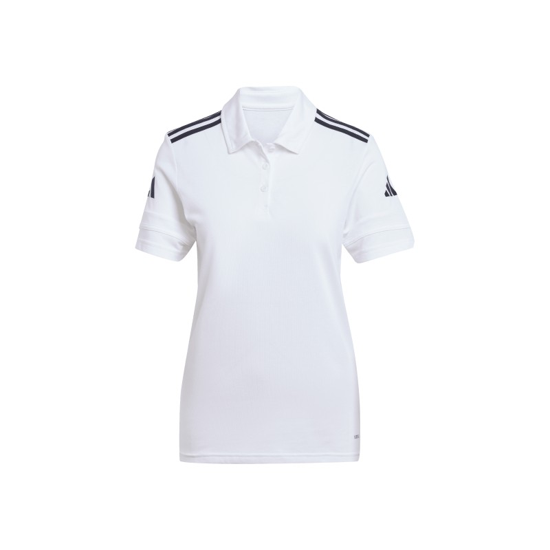 ADIDAS SQUADRA25 COTTON POLO - WHITE/BLACK