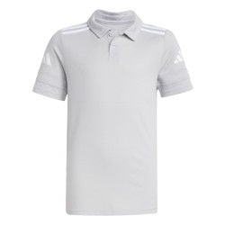ADIDAS SQUADRA25 COTTON POLO JR. - TEAM LIGHT GREY/WHITE