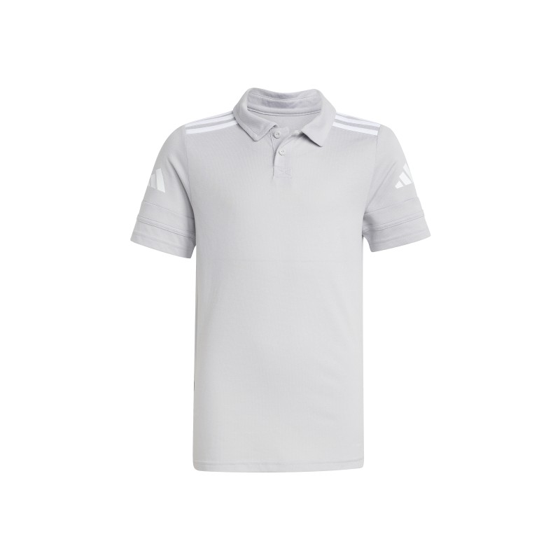 ADIDAS SQUADRA25 COTTON POLO JR. - TEAM LIGHT GREY/WHITE