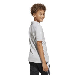 ADIDAS SQUADRA25 COTTON POLO JR. - TEAM LIGHT GREY/WHITE