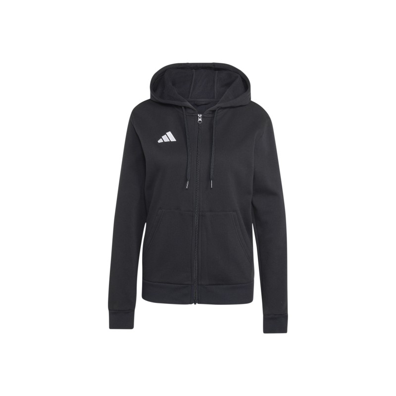ADIDAS ENTRADA 26 FZ HOOD W. - BLACK/WHITE