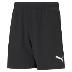 PUMA PANTALONCINO TEAMRISE JR - BLACK/ WHITE