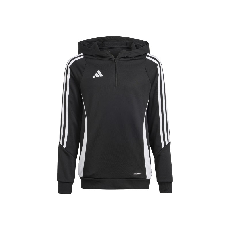 ADIDAS TIRO24 TR HOOD JR. - BLACK/WHITE
