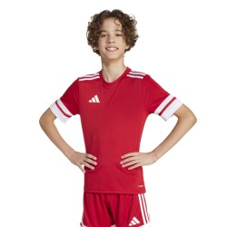 ADIDAS SQUADRA25 JERSEY SHORT SLEEVE JR. - TEAM POWER RED 2/WHITE