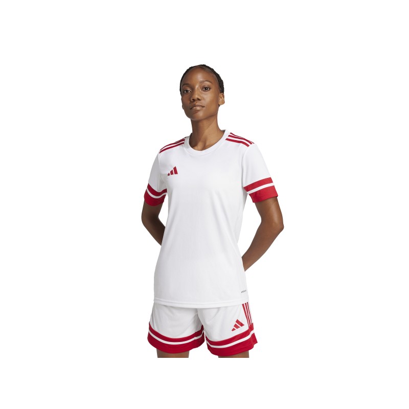 ADIDAS SQUADRA25 JERSEY SHORT SLEEVE - WHITE/TEAM POWER RED 2
