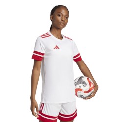 ADIDAS SQUADRA25 JERSEY SHORT SLEEVE - WHITE/TEAM POWER RED 2