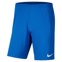 NIKE PANTALONCINO PARK 3 - ROYAL BLUE/WHITE