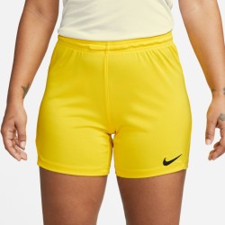 NIKE PANTALONCINO DRI-FIT PARK 3 W  - TOUR YELLOW/BLACK
