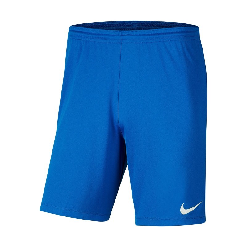 NIKE PANTALONCINO PARK 3 JR - ROYAL BLUE/WHITE