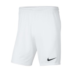NIKE PANTALONCINO PARK 3 JR - WHITE/BLACK