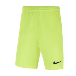 NIKE PANTALONCINO PARK 3 JR - VOLT/BLACK