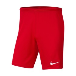 NIKE PANTALONCINO PARK 3 JR - RED/WHITE