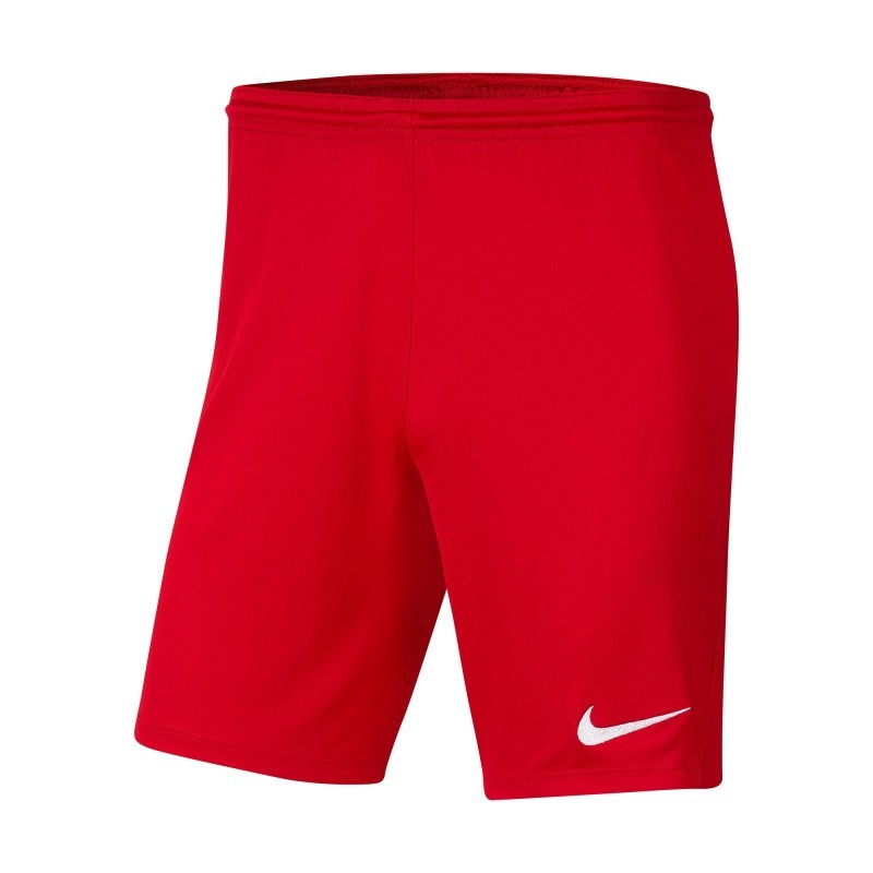 NIKE PANTALONCINO PARK 3 JR - RED/WHITE