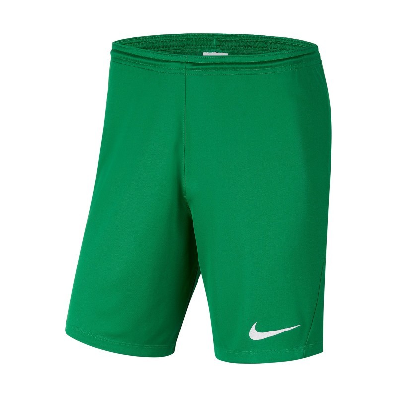 NIKE PANTALONCINO PARK 3 JR - PINE GREEN/WHITE