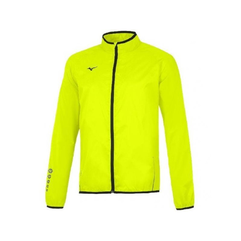 MIZUNO RAIN JACKET RUNNING AUTH - GIALLO FLUO
