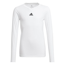 ADIDAS MAGLIA TEAM BASE TEE Y - WHITE
