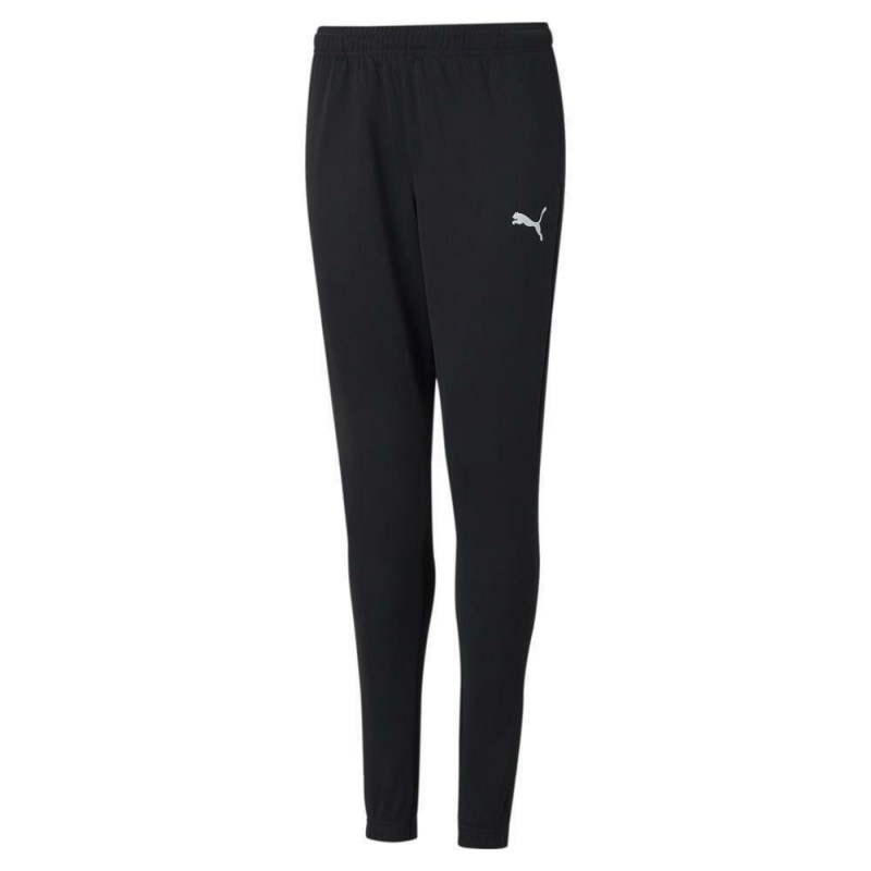 PUMA PANTALONE TEAMRISE POLY TRAINING JR - BLACK/ WHITE