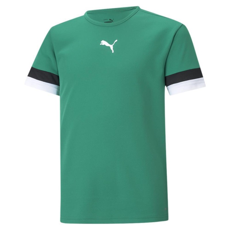 PUMA MAGLIA TEAMRISE JR - PEPPER GREEN/ BLACK