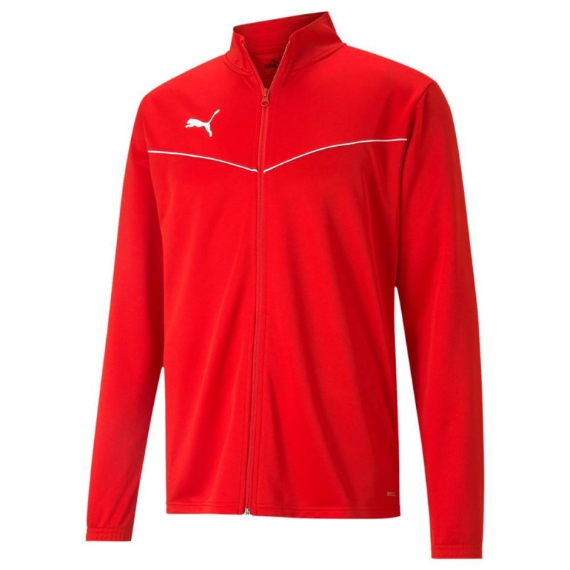 PUMA GIACCA TEAMRISE TRAINING POLY - RED/WHITE