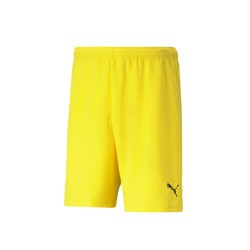 PUMA PANTALONCINO TEAMRISE - CYBER YELLOW/ BLACK