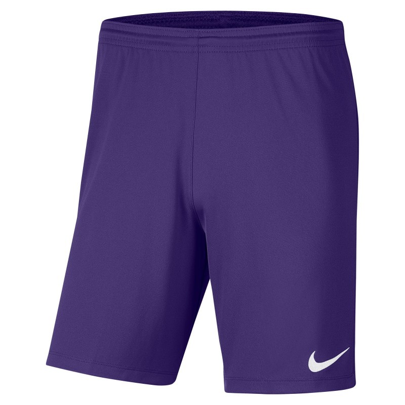 NIKE PANTALONCINO DRI-FIT PARK 3 - PURPLE/WHITE