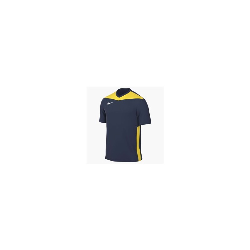 NIKE MAGLIA DRI-FIT PARK DERBY IV SS - MIDNIGHT NAVY/TOUR YELLOW