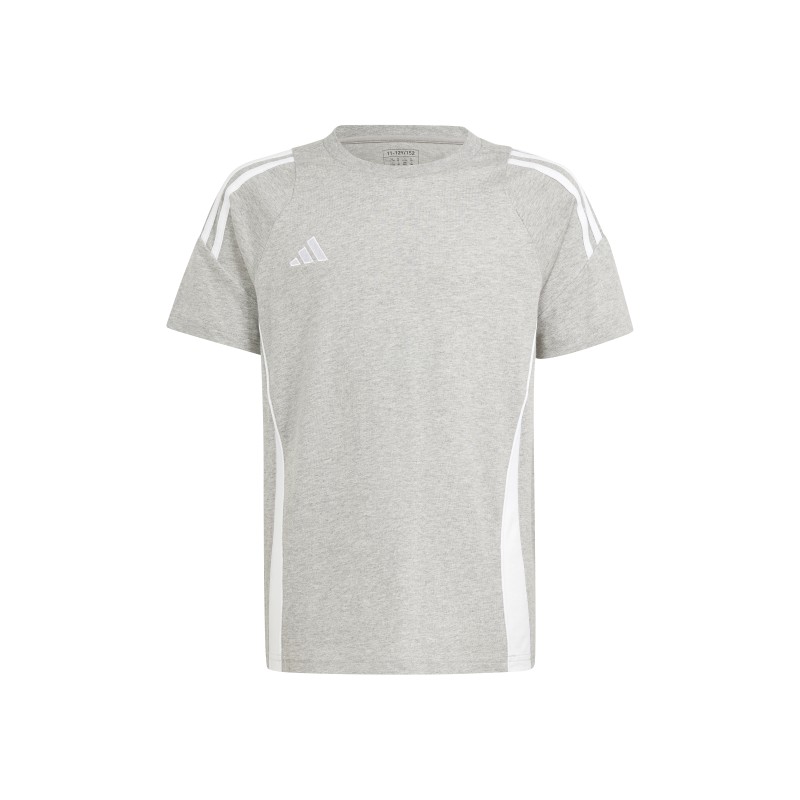 ADIDAS TIRO24 SW TEE JR. - MGREYH/WHITE