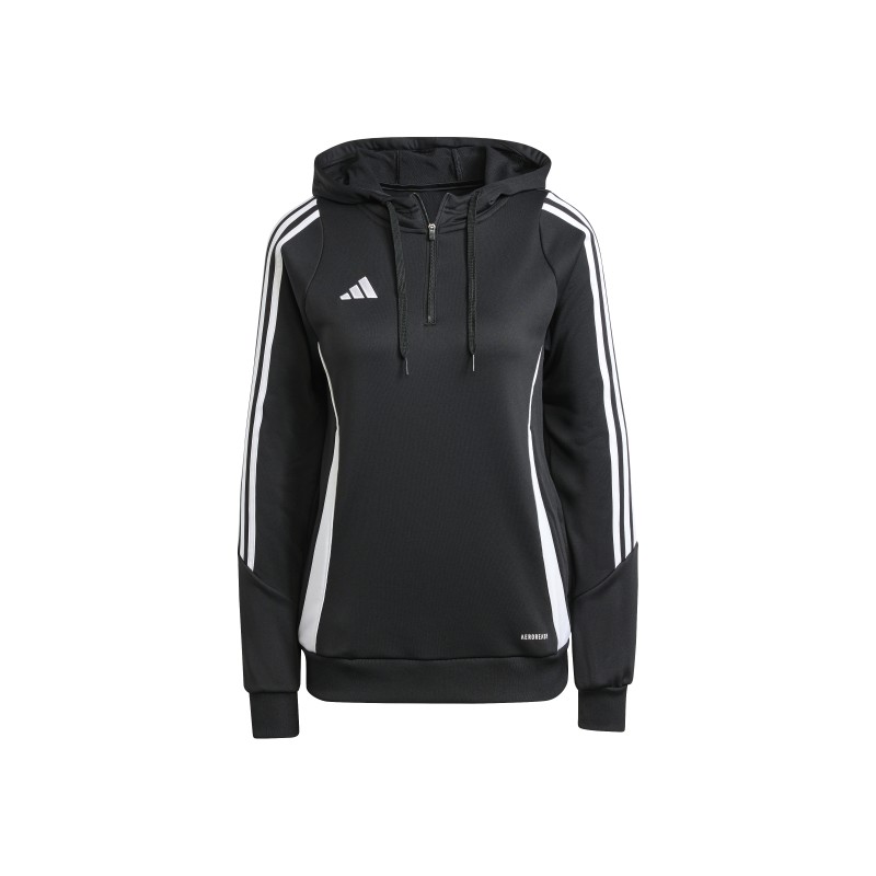 ADIDAS TIRO24 TR HOOD W - BLACK/WHITE