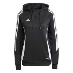 ADIDAS TIRO24 TR HOOD W - BLACK/WHITE