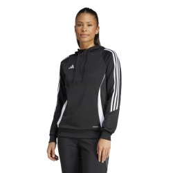 ADIDAS TIRO24 TR HOOD W - BLACK/WHITE