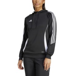 ADIDAS TIRO24 TR HOOD W - BLACK/WHITE