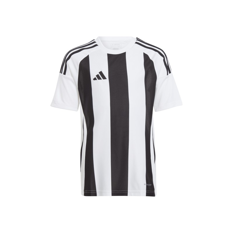 ADIDAS STRIPED 24 JSY JR. - WHITE/BLACK