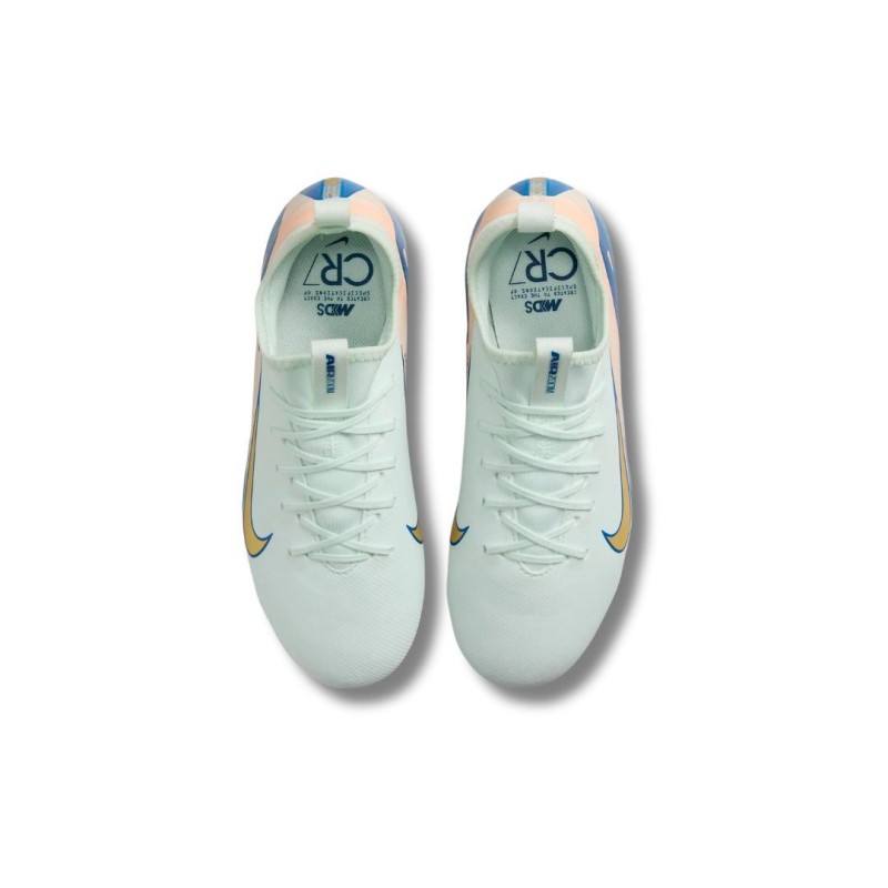 NIKE SCARPA ZM VAPOR 16 ACAD MDS FG/MG JR. - BARELY GREEN/MTLC GOLD COIN