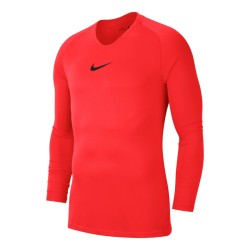 NIKE MAGLIA PARK FIRST LAYER - BRIGHT CRIMSON/BLACK