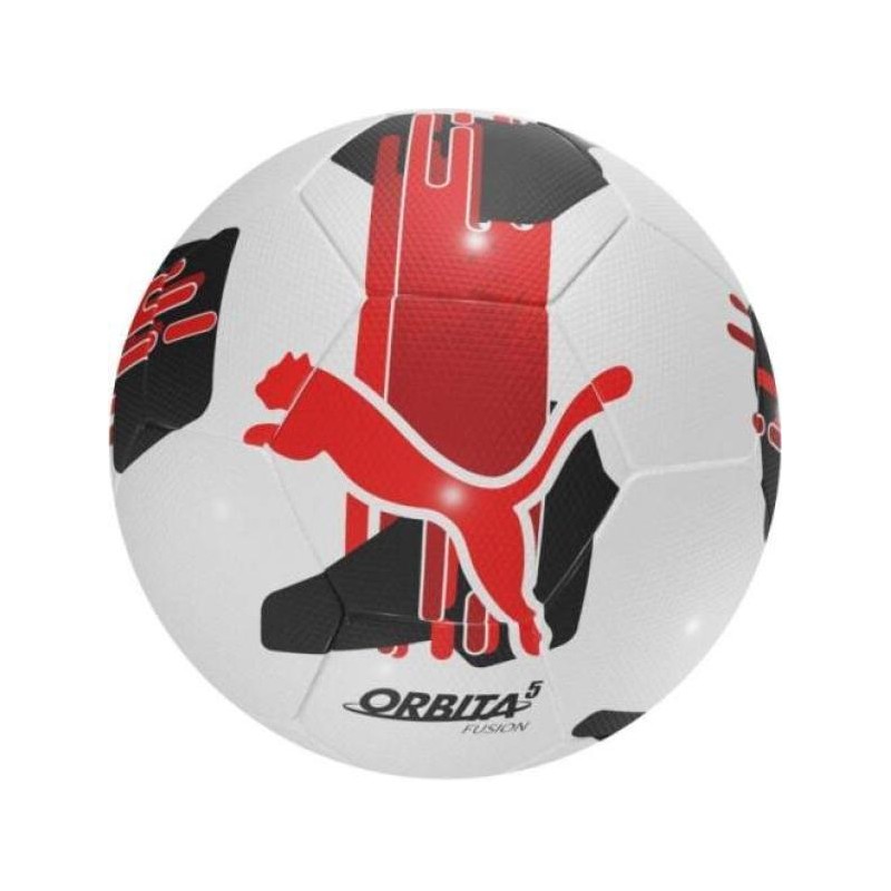 PUMA PALLONE ORBITA 5 FUSION - WHITE/RED