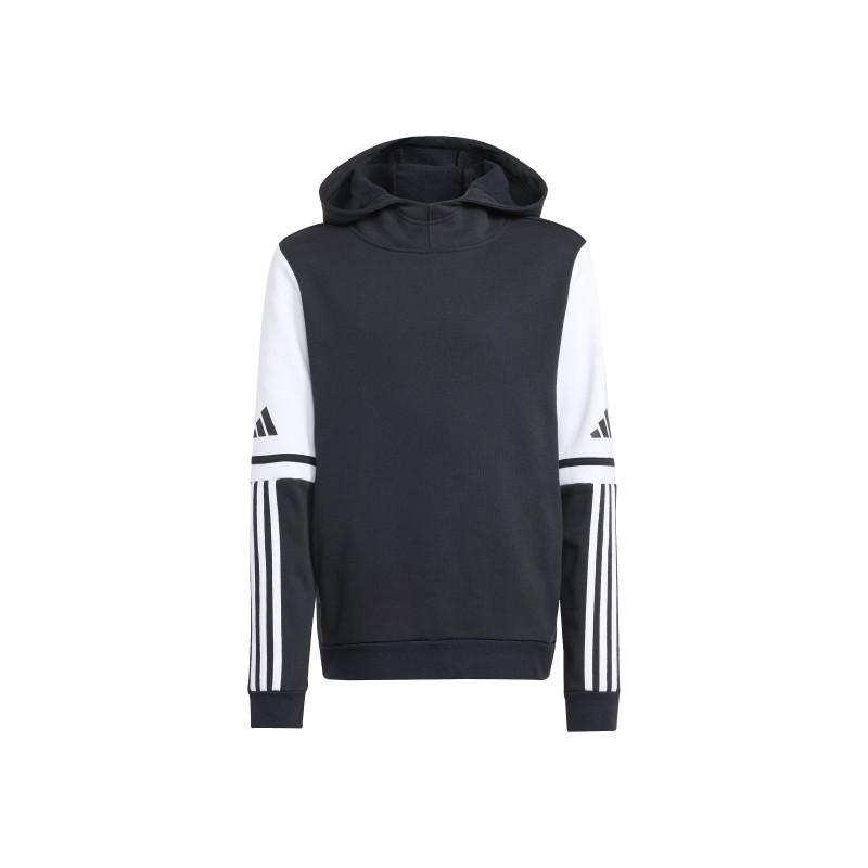 ADIDAS SQUADRA25 SWEAT  HOODY JR. - BLACK/WHITE