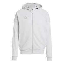 ADIDAS TIRO25 FULL ZIP HOODIE - TEAM LIGHT GREY