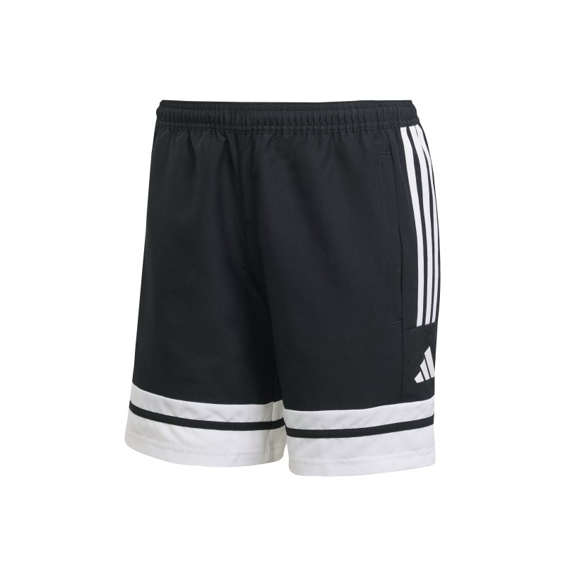 ADIDAS SQUADRA25 DOWNTIME WOVEN SHORT - BLACK/WHITE