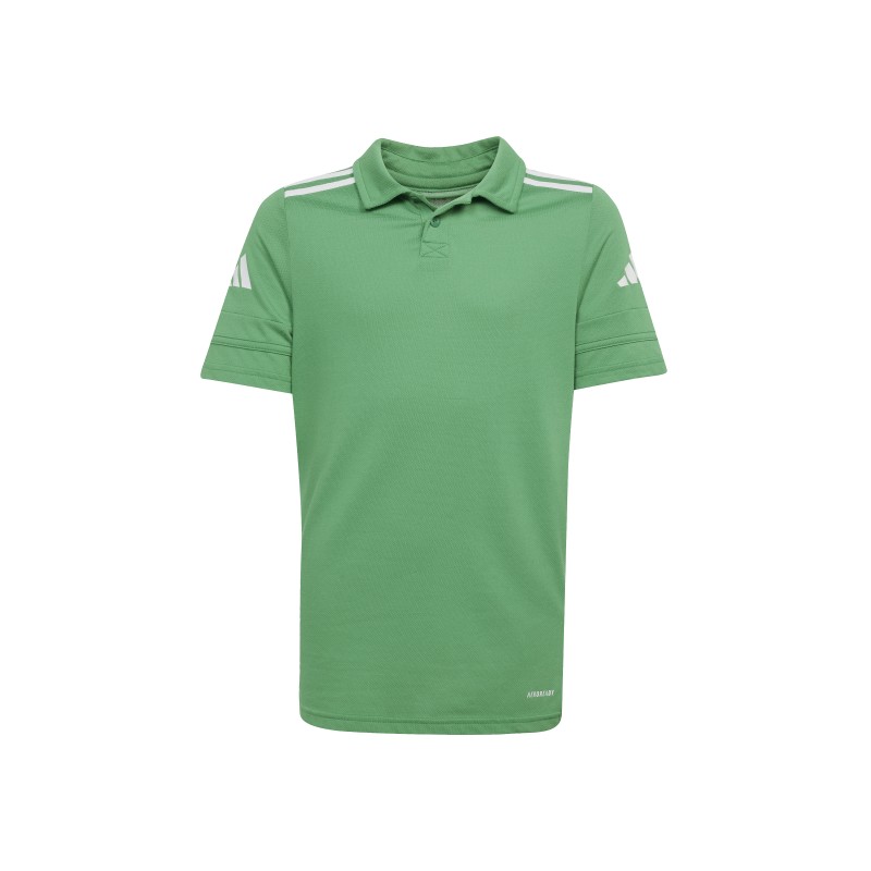 ADIDAS SQUADRA25 COTTON POLO JR. - TEAM GREEN/WHITE